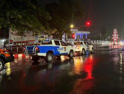 Hujan Deras Tak Surutkan Langkah Polda Bengkulu Amankan Kota Lewat Patroli Skala Besar