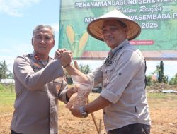 Polda Bengkulu Dorong Kemandirian Pangan Lewat Gerakan Penanaman Jagung Serentak Tahap IV di Kampung Melayu