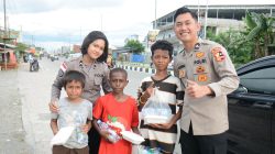 Satgas Ops Damai Cartenz tanamkan nilai kepedulian lewat aksi berbagi di Jalanan Timika