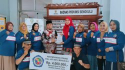 IKAL JATI SATU Bengkulu salurkan donasi untuk korban banjir di Sumatera melalui BAZNAS
