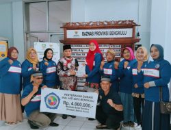 IKAL JATI SATU Bengkulu salurkan donasi untuk korban banjir di Sumatera melalui BAZNAS