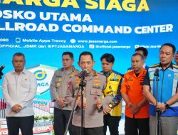 Kapolri dan Menhub tinjau kesiapan pengamanan nataru di JMTC Bekasi