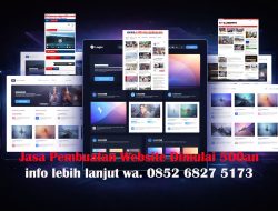 Jasa pembuatan website di Kota Bengkulu promo januari 2026, Harga mulai Rp500 ribuan