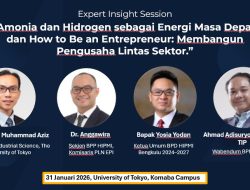 Ketum HIPMI Bengkulu Yosia yodan jadi pemateri di university of Tokyo, Dorong mahasiswa RI jadi entrepreneur global