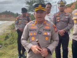 Kapolres Bengkulu Utara tinjau titik rawan abrasi di Jalur lintas barat sumatra